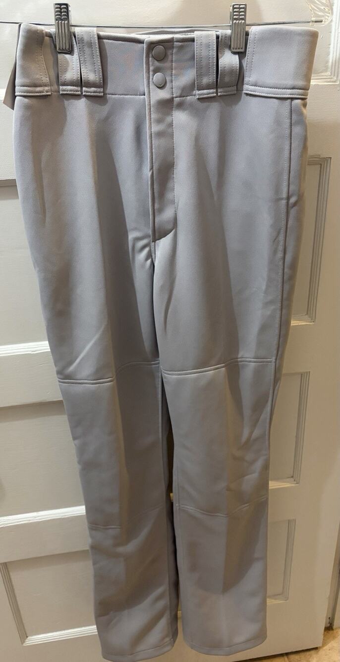 Mizuno MVP Pro Baseball Pant Grey Small NWT Hemmed Bottom Double Knit